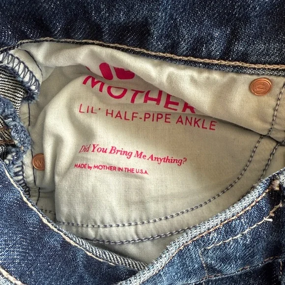 MOTHER Women's Flare Jeans in Dark Blue - Picture 7 of 7